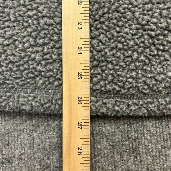 Carhartt Fleece Pullover Anorak Jacket Women's M Relaxed Gray Black Snap-T - Picture 7 of 7